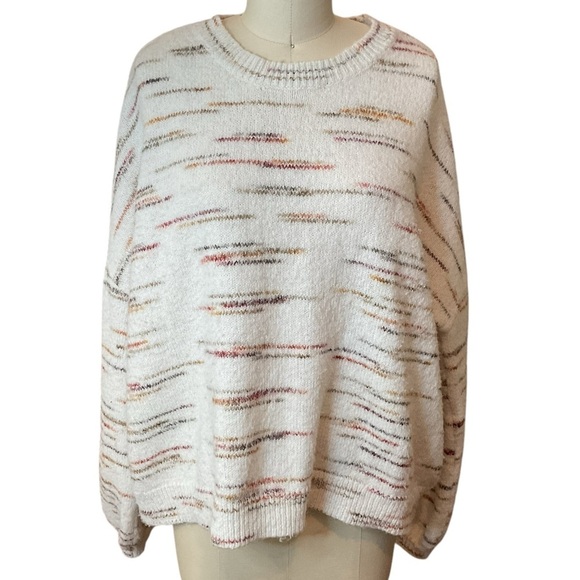 RD Style Crewneck Sweater Balloon Long Sleeve Womens Size XL EUC - Picture 1 of 12